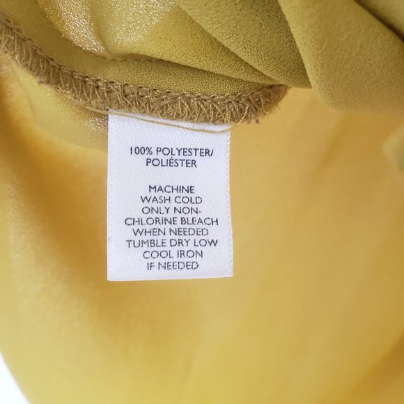 LOFT Citron Button-Front Sleeveless Blouse - Size MP - Picture 9 of 11